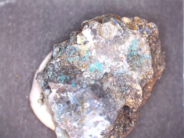 Linarite, Malachite, Anglesite Sclaignaeaux, Belgium