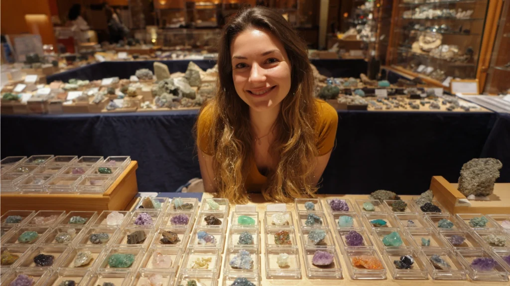 Visit the shop for micromount and minerals